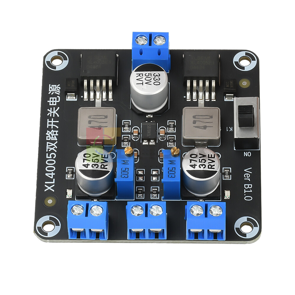 DC-DC 5-32V to 0.8-30V Adjustable Step-Down Power Module Xl4005E1 Dual Switch 5A