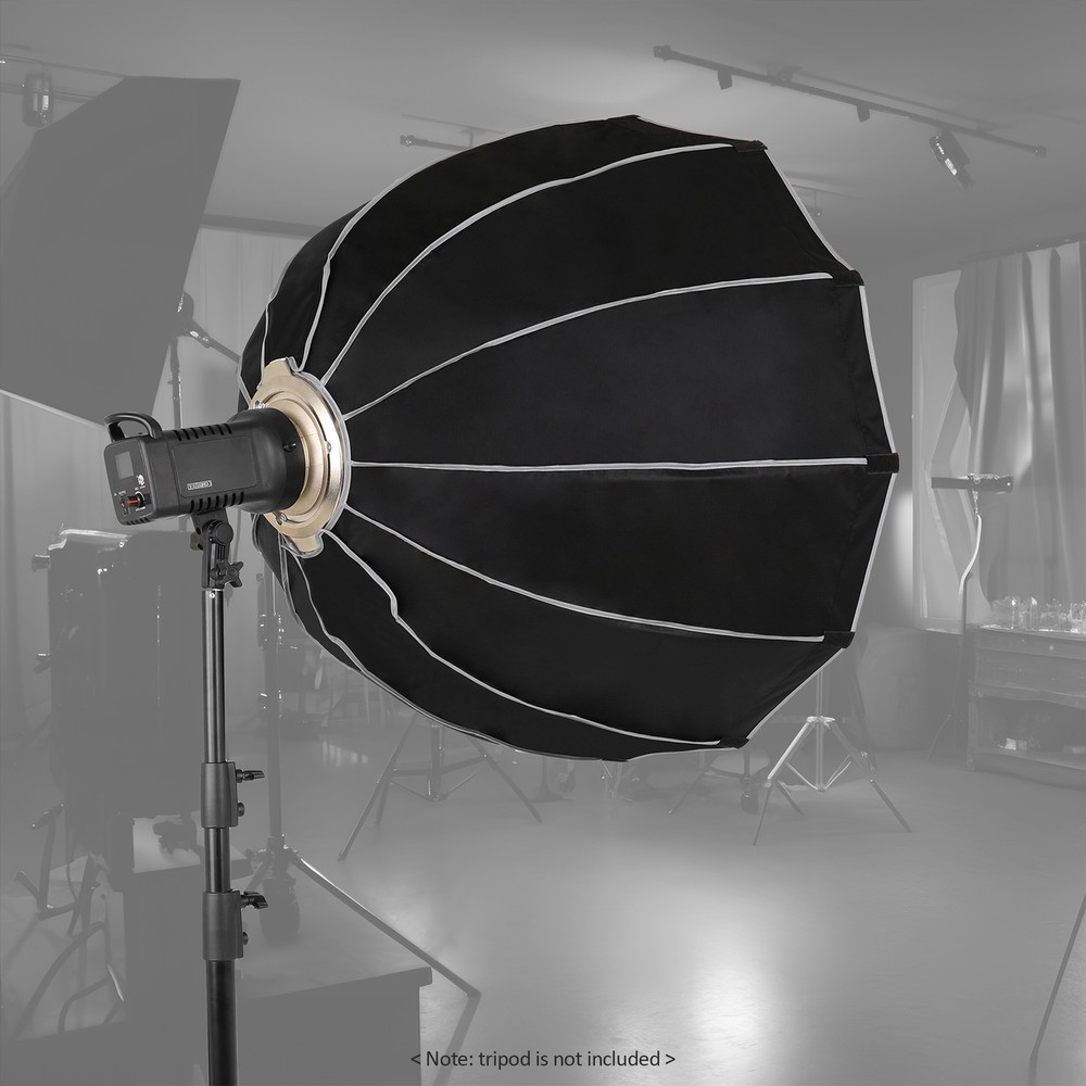 120cm/ 47in Quick Release Parabolic Softbox Foldable Softbox with Bowen W9U5