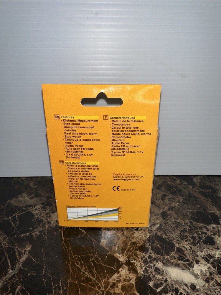Digital Pedometer With Auto Scan Fm Radio