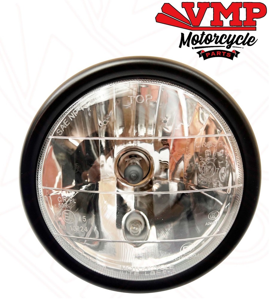 Mutt Mongrel 125 EU5 21-25 Front Headlight Light Lens Assembly Black E Marked