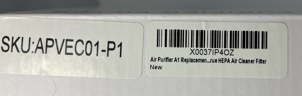 True HEPA Replacement Filter for Air Purifier A1 Clean Air Filterv
