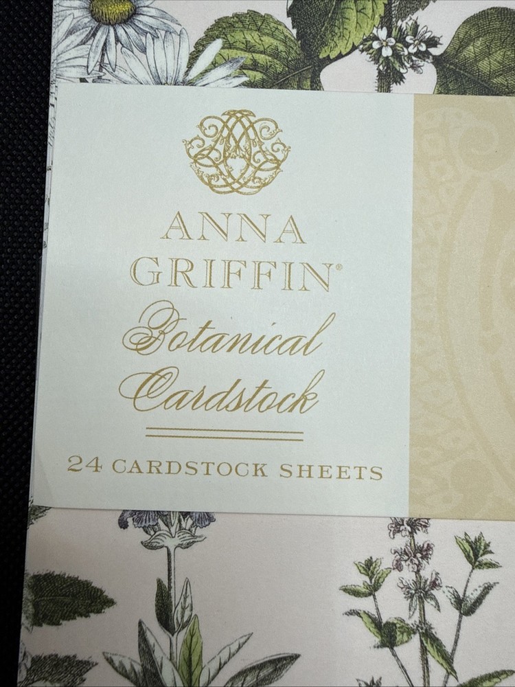 Anna Griffin Botanical 12x12 Cardstock 24 Sheets