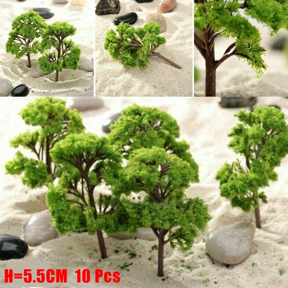 For Scene Layout Model Tree Train Railroad Plastic Scale Tree About 5.5CM