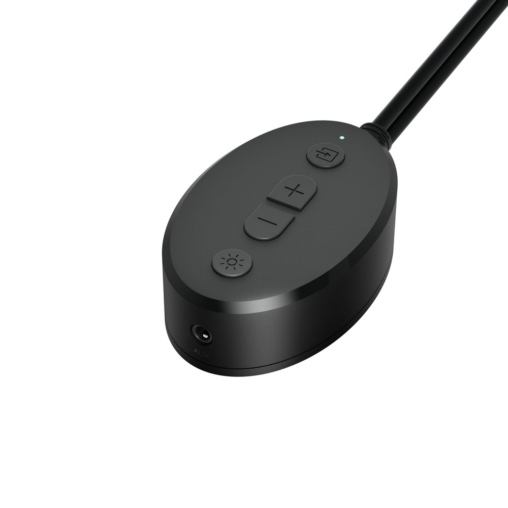 Amazon Basics Bluetooth Computer Speakers with USB 3.0, LED Blue Large, Black