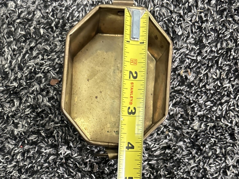 Brass Vintage Potpourri/Trinket Box Octagonal Shape