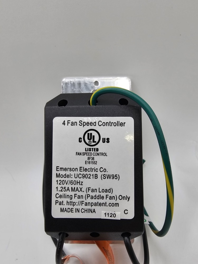 Emerson SW95 Ivory Four-Speed Quiet Fan Control Electronic Solid State