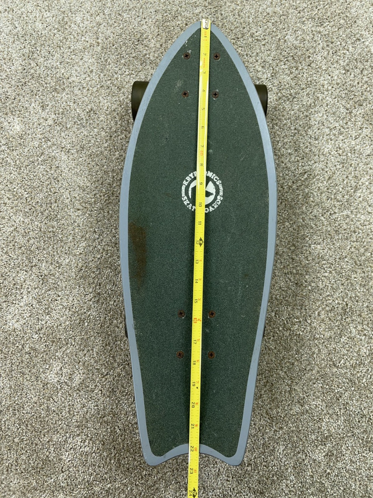 Kryptonics Mini-Fish Cruiser 23” Skateboard Green Gray