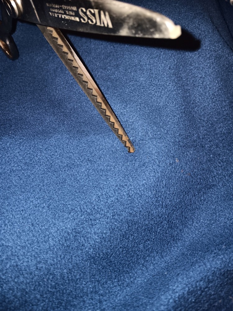 WISS VINTAGE PINKING SHEARS NICE CHROME