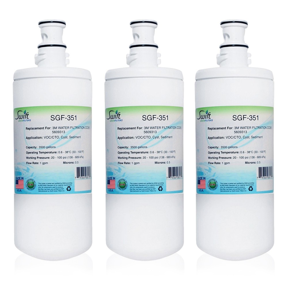 SGF-351 Compatible Commercial Water Filter for CC351, 560931 (3 Pack)