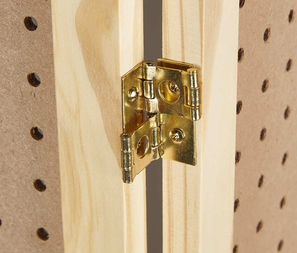 Folding Pegboard Display Craft Display 4 Panel 5' Folds Flat 60" H Peg Board