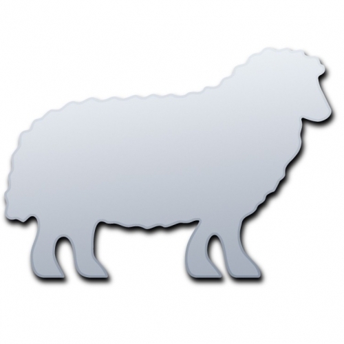 Sheep Shaped Acrylic Mirrors (Several Sizes Available)