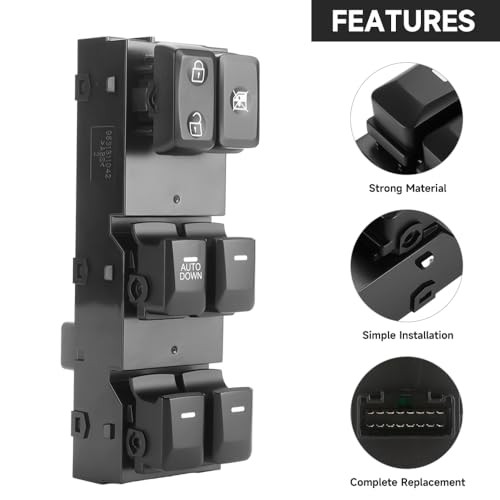Front Left Driver Side Master Power Window Switch - Compatible for Kia