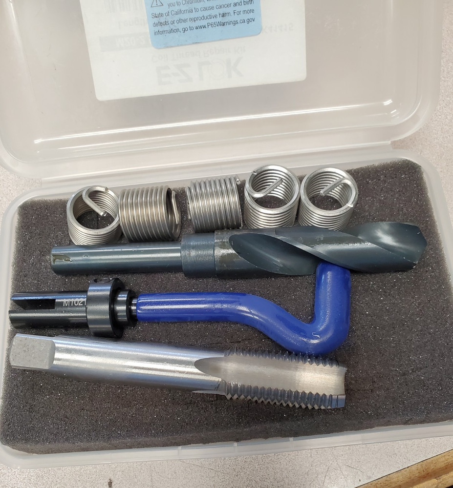 EZ COIL Thread Repair Kits - Helical Threaded Insert, Tap, & Installation Tool
