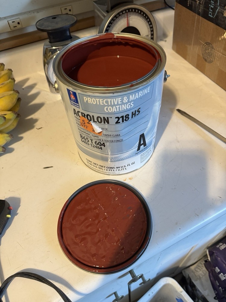 Sherwin Williams Acrolon 218 HS Polyurethane Gloss Paint Part A/ Maroon