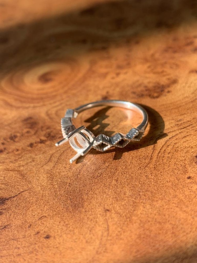 Sterling Silver Ring Blanks, 6 mm Round 925 Silver Ring Setting Bulk Order Sale