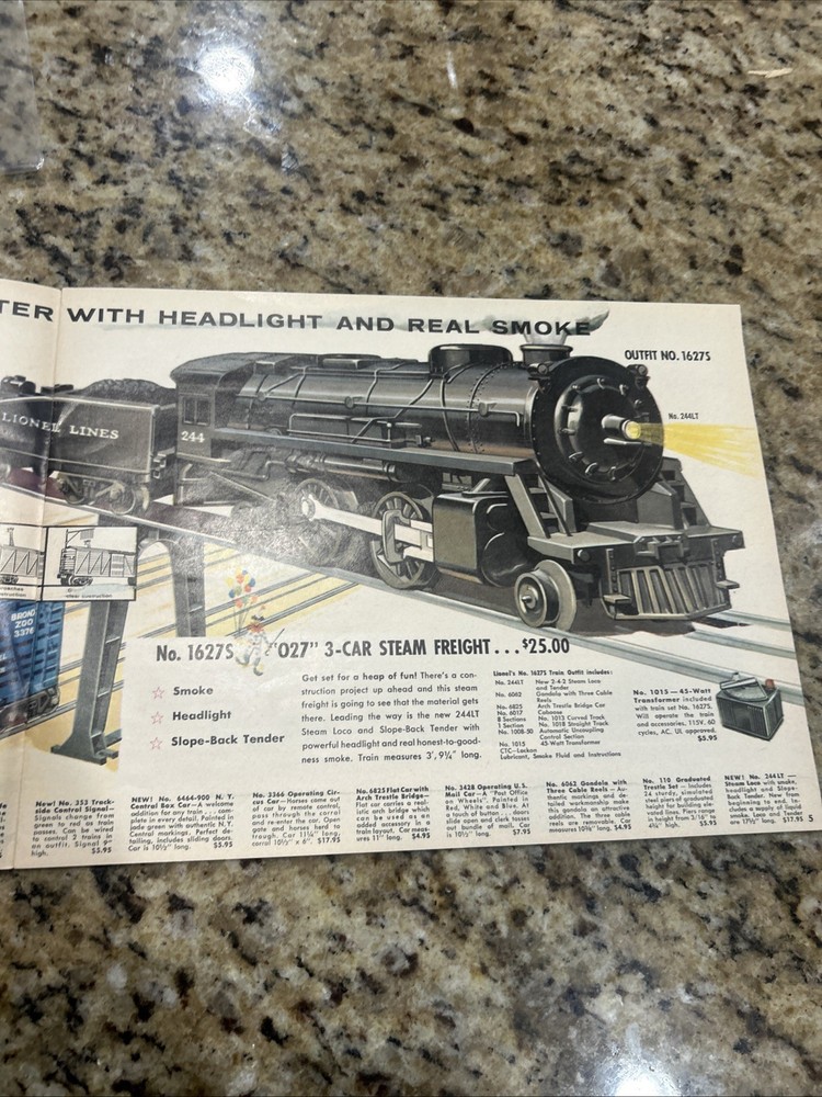 Lionel Vintage 1960 Train Catalog