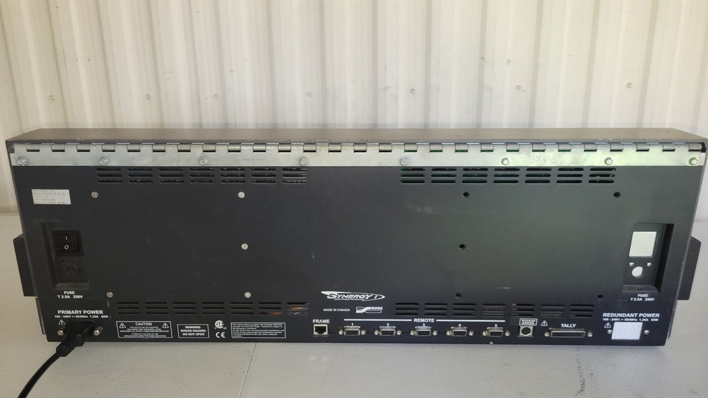 Ross Synergy 1 Digital Production Switch Board Control Panel Selling Not Working