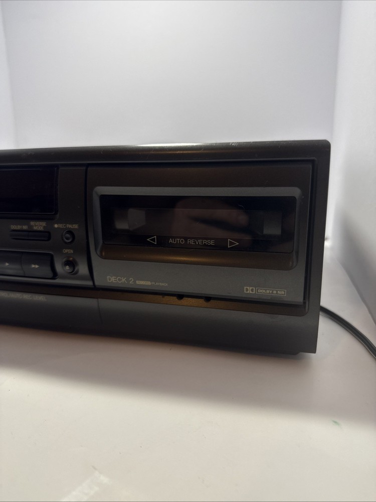 Technics RS-TR180 Stereo Cassette Deck Untested With Cassette/Powers On