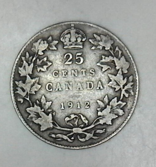 Nice 1912 Canada 25 Cent Piece Buy it Now