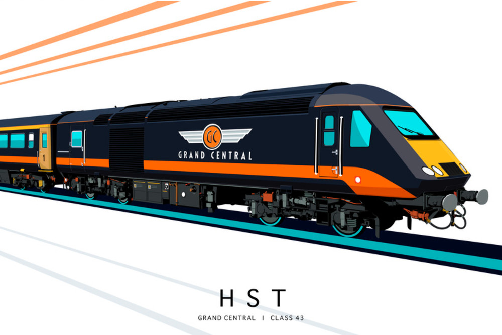 ARTWORK PRINT - HST  |   GRAND CENTRAL  |  CLASS 43  (EDITION 2)