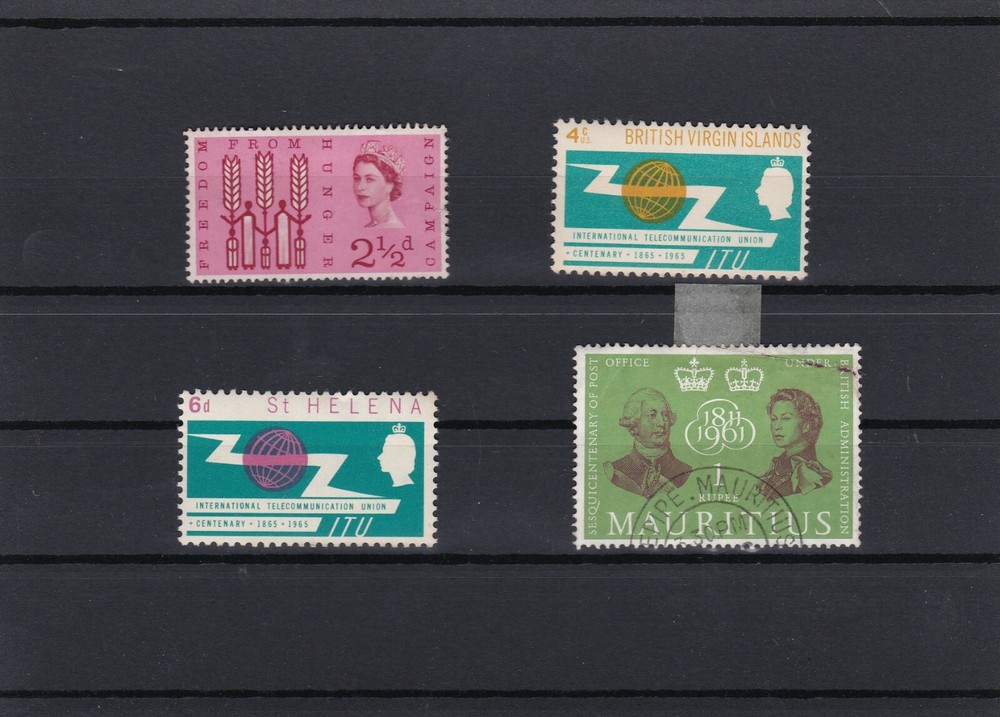 Stamps British Colonies on 10 cards
