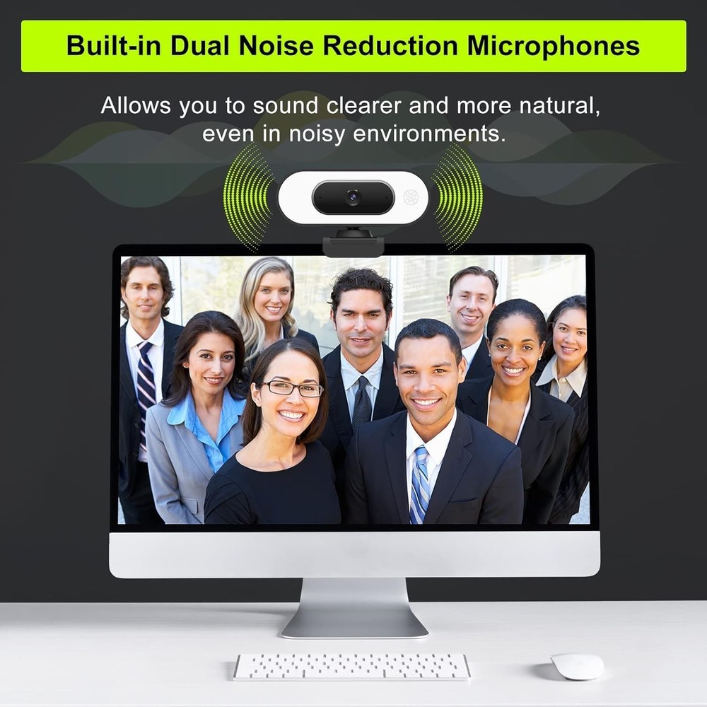 STREAMING CAMERA WITH MICROPHONE RING LIGHT 1080P Full Hd Computer PC Webcam