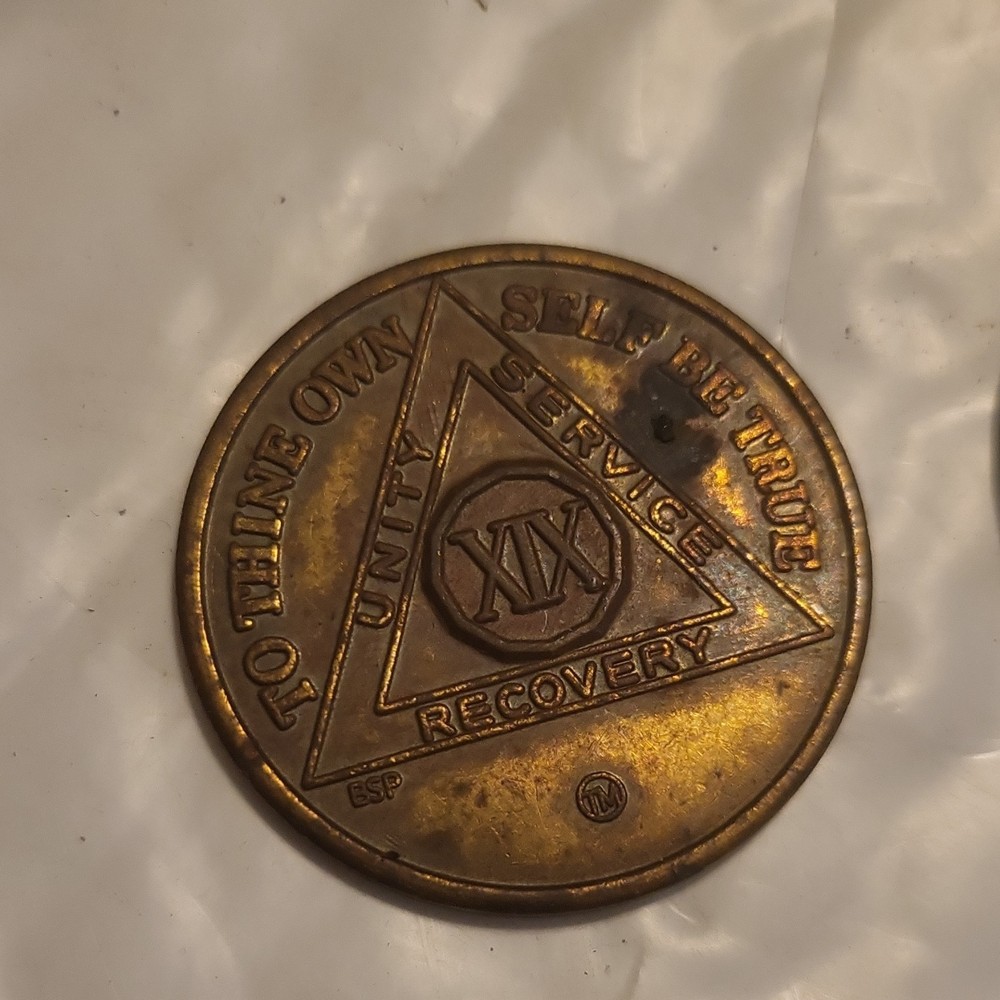 Bronze AA Recovery Program Tokens XIX Unity Service