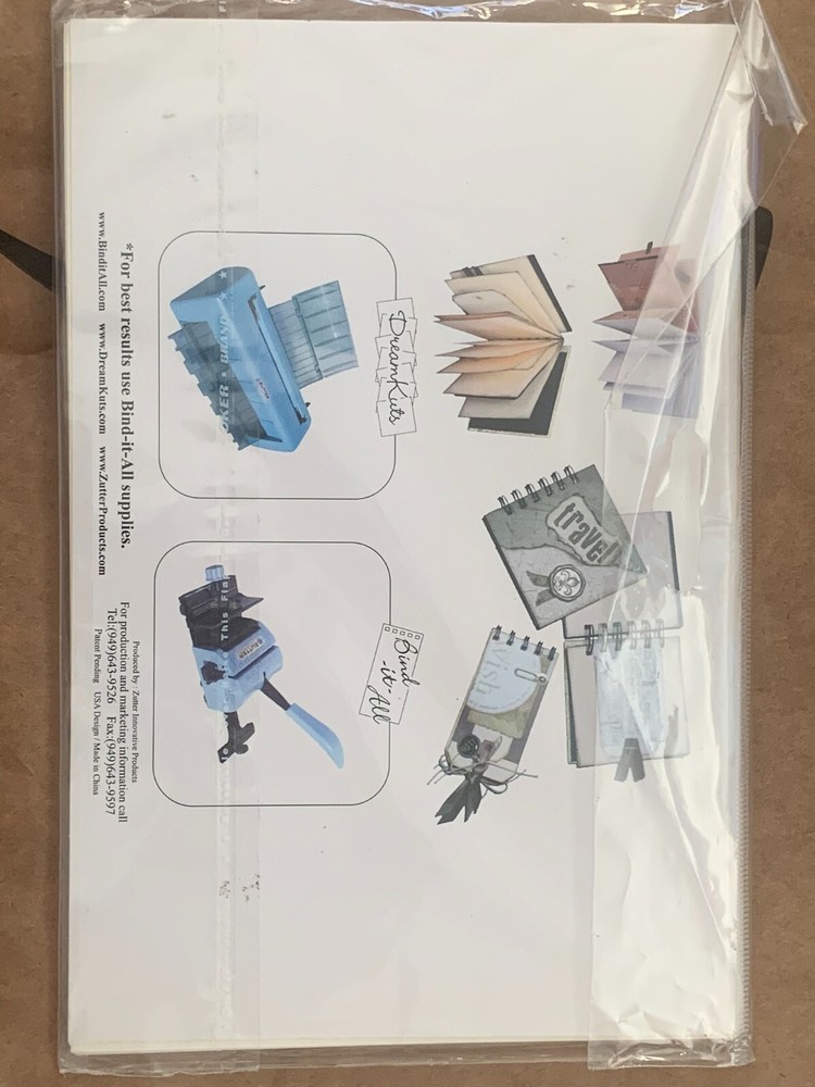 Zutter Innovation Bind It All Covers and Pages