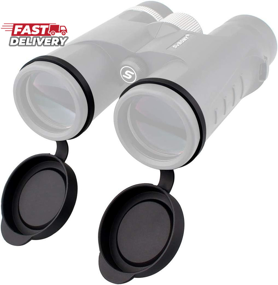 SVBONY Protective Rubber Objective Lens Caps for Fits Binoculars with Outer Diam