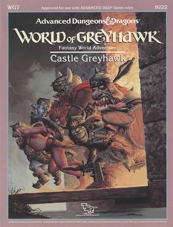 1e WG7 Castle Greyhawk Advanced Dungeons Dragons AD&D 1st Edition