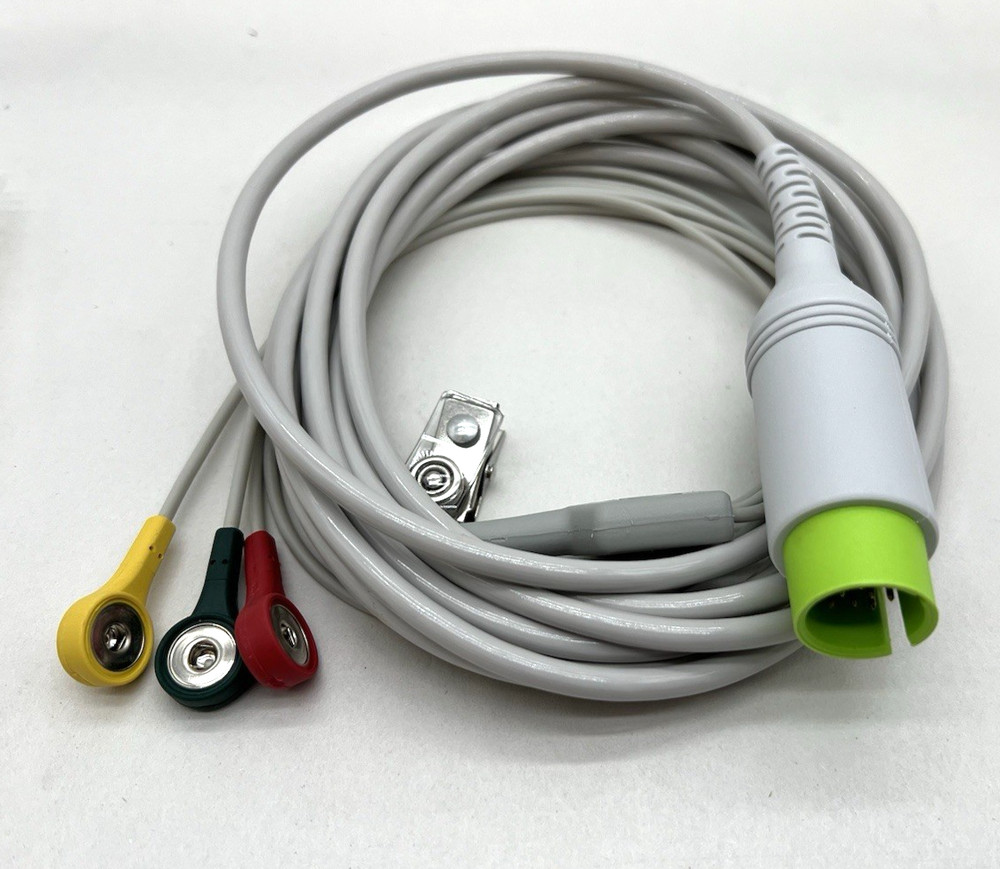 TRULINK ECG Cable, 3-LEAD, 24IN 10ft