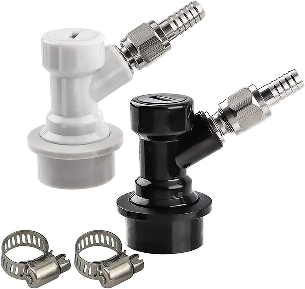 1 Pair Ball Lock Disconnect Set, Home Brew Ball Lock Corny Keg Fittings for Keg