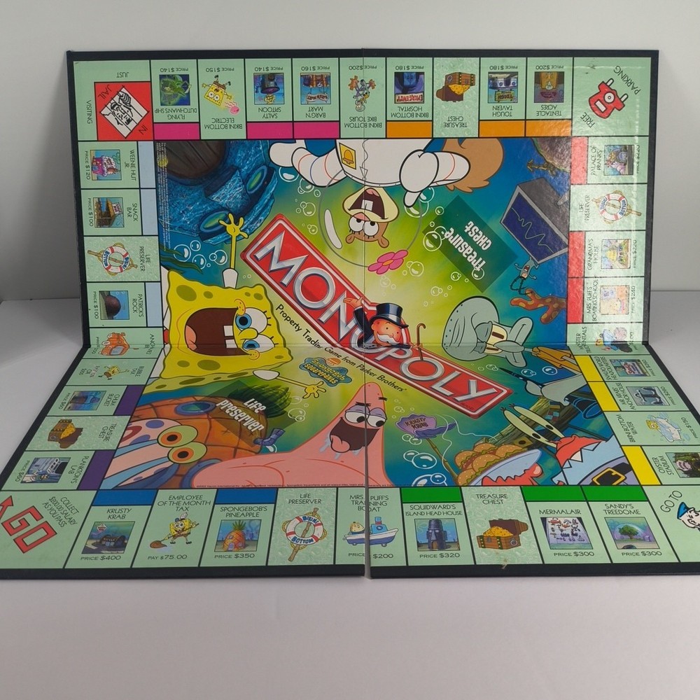 Monopoly Spongebob Squarepants Replacement Gameboard 2005