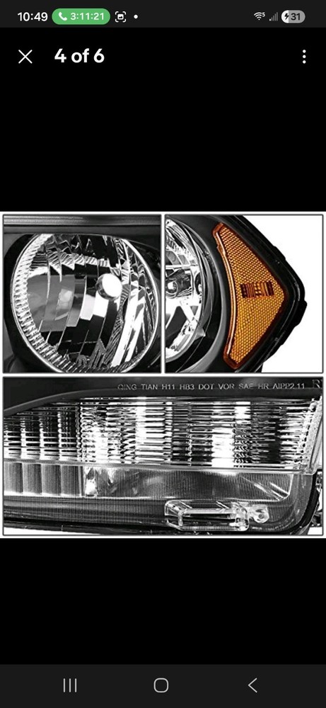 Headlight Assembly Replacement for Dodge Durango 2011-2013 Halogen Models
