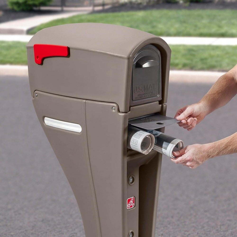 New Mailmaster Streamline Mailbox & Post Mocha Outdoor