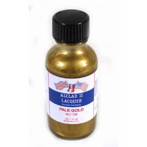 Alclad II Pale Gold Lacquer Paint 1 oz ALC108