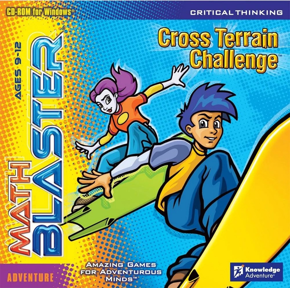 Math Blaster Cross Terrain Challenge Age 9-12 PC Edutainment Software Sealed New