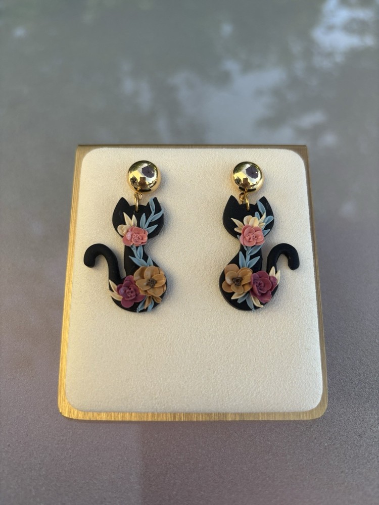 Polymer Clay Earrings Handmade for Fall Halloween
