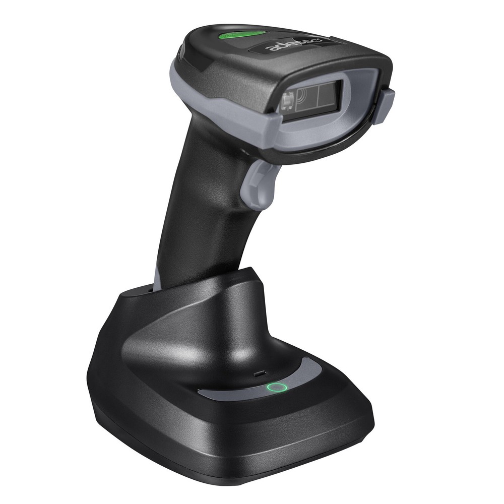 NuScan 3000 Bluetooth 2.4 GHz USB 2D Handheld Barcode Scanner, Cradle