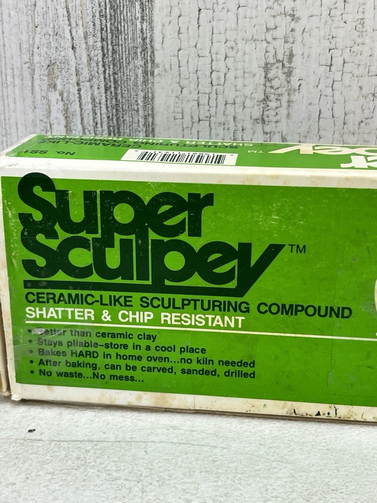 Super Sculpey Ceramic-Like Sculpturing Compound PolyForm Material SS1 Never Used