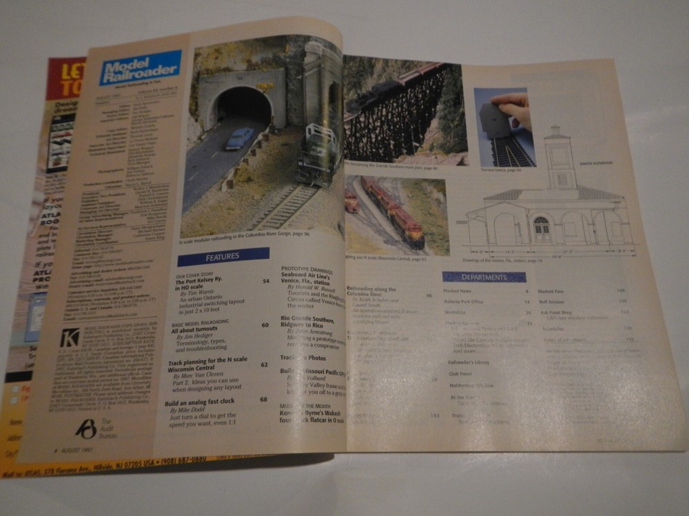 Model railroader magazine August 1997