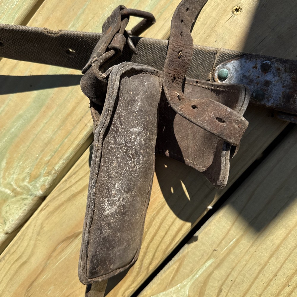 Vintage Pair BUCKINGHAM Climbing Spikes/ Lineman Pole-Tree