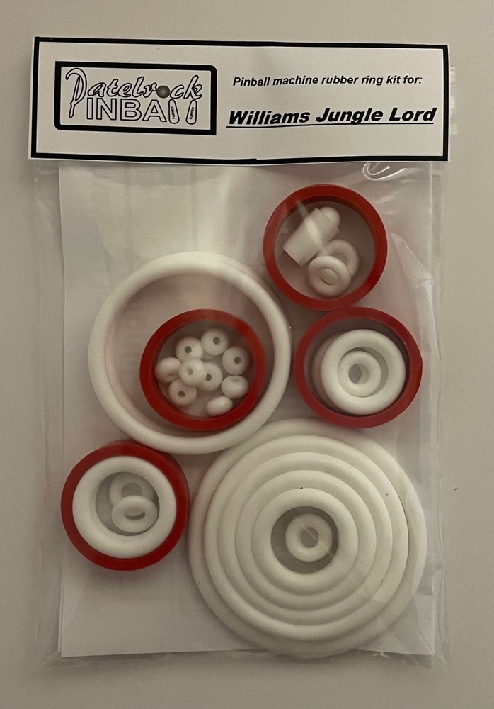 1981 Williams Jungle Lord Pinball Machine Rubber Ring Kit