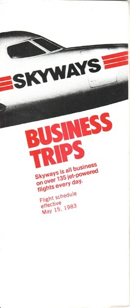 Skyways timetable 1983/05/15