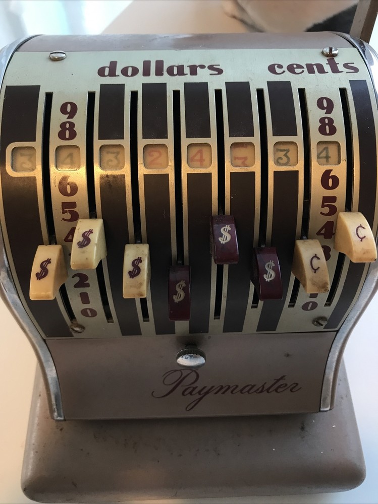 Paymaster antique vintage Check Writer