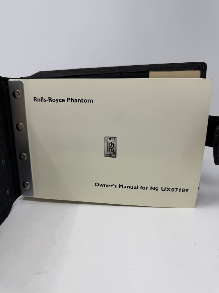 2003 Rolls-Royce Phantom Owner's Manual OEM