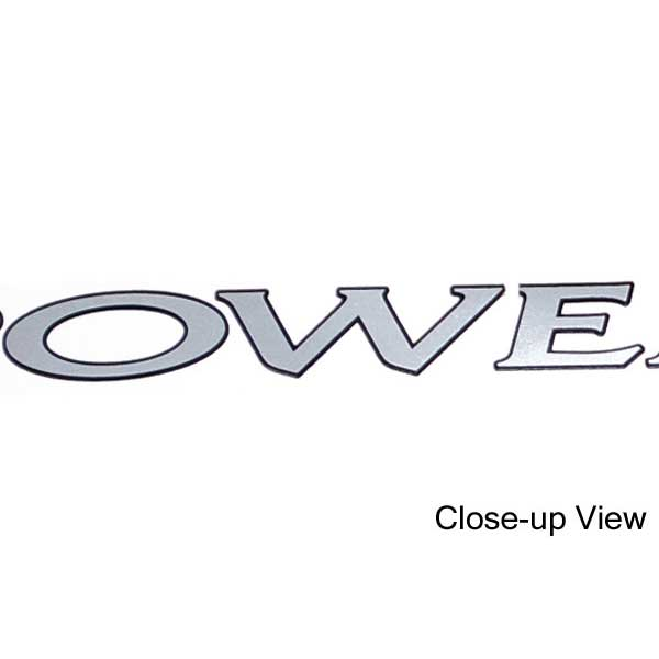 Mastercraft Boat Decals | Powerslot Silver Stickers (Pair)