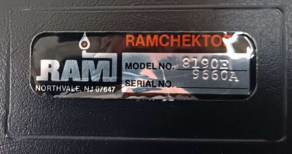 RAM RamChektor 8190e EFI Electronic Fuel Injection Tester/Analyzer Tool - Tested
