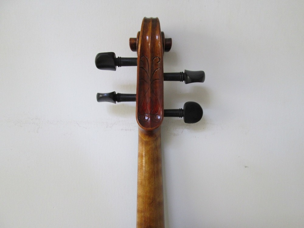 4/4 Violin Stradivarius Tiger Flame Maple Master Hand Carve Pattern 7#