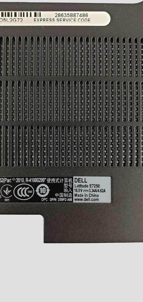 Dell Latitude E7250 Bottom Base Cover Access Door 8MV8D